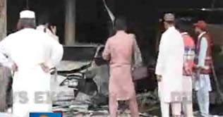 Peshawar: Blast occurred in front of Faqirabad police station 
